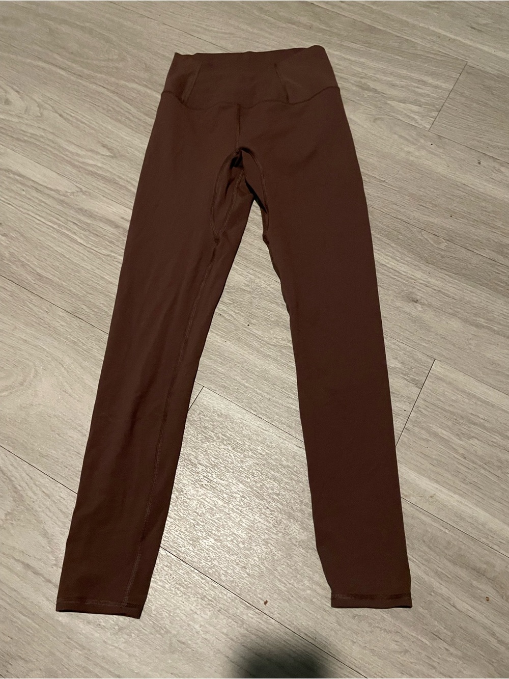 Free People Brown High-Rise Leggings